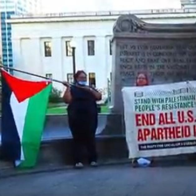 Woman talking at the Ohio Statehouse